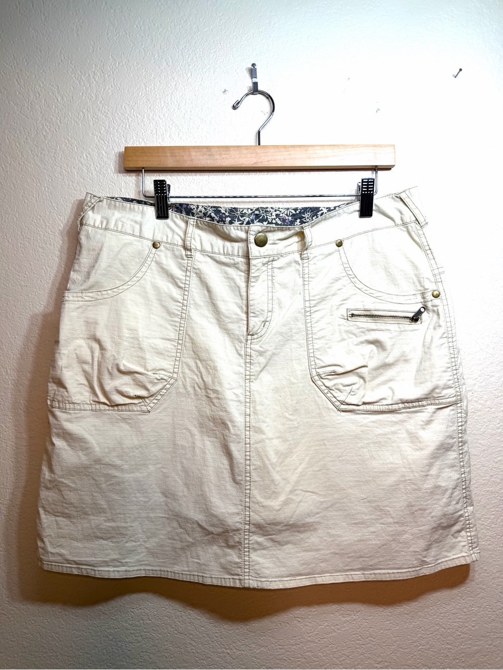 Vintage Athleta Utility Cotton Cargo Skort 14 Outdoors Hiking Corpgore Pockets